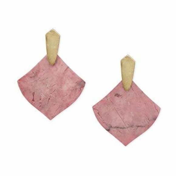 Kendra Scott Jewelry - Kendra Scott Astoria Drop Pink Rhodenite earrings Kendra Scott Jewelry - Kendra Scott Astoria Drop Pink Rhodenite earrings